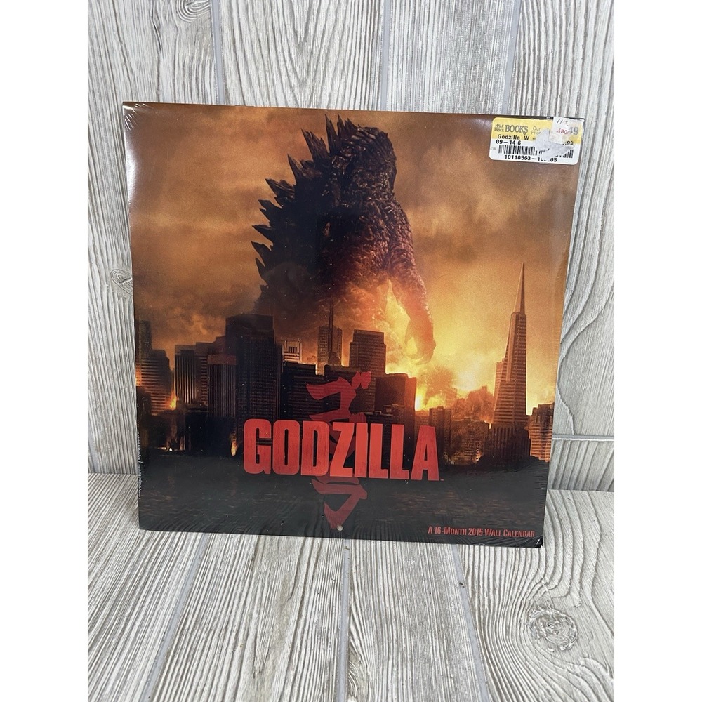 Godzilla 2014 Movie 16-Month 2015 Photo Wall Calendar NEW SEALED